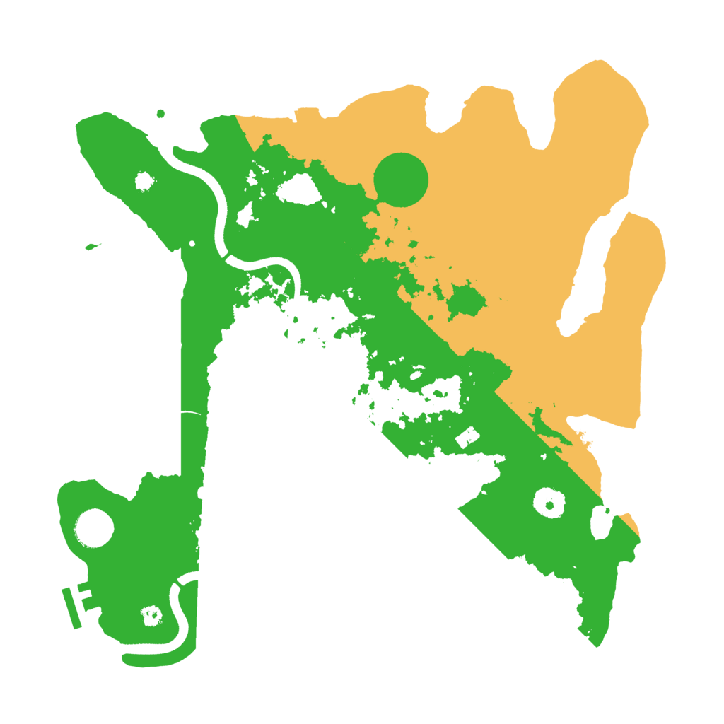 Biome Rust Map: Procedural Map, Size: 3500, Seed: 4331