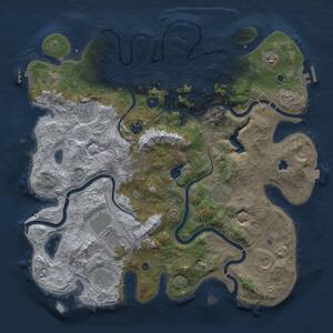 Thumbnail Rust Map: Procedural Map, Size: 4250, Seed: 1390896084, 15 Monuments