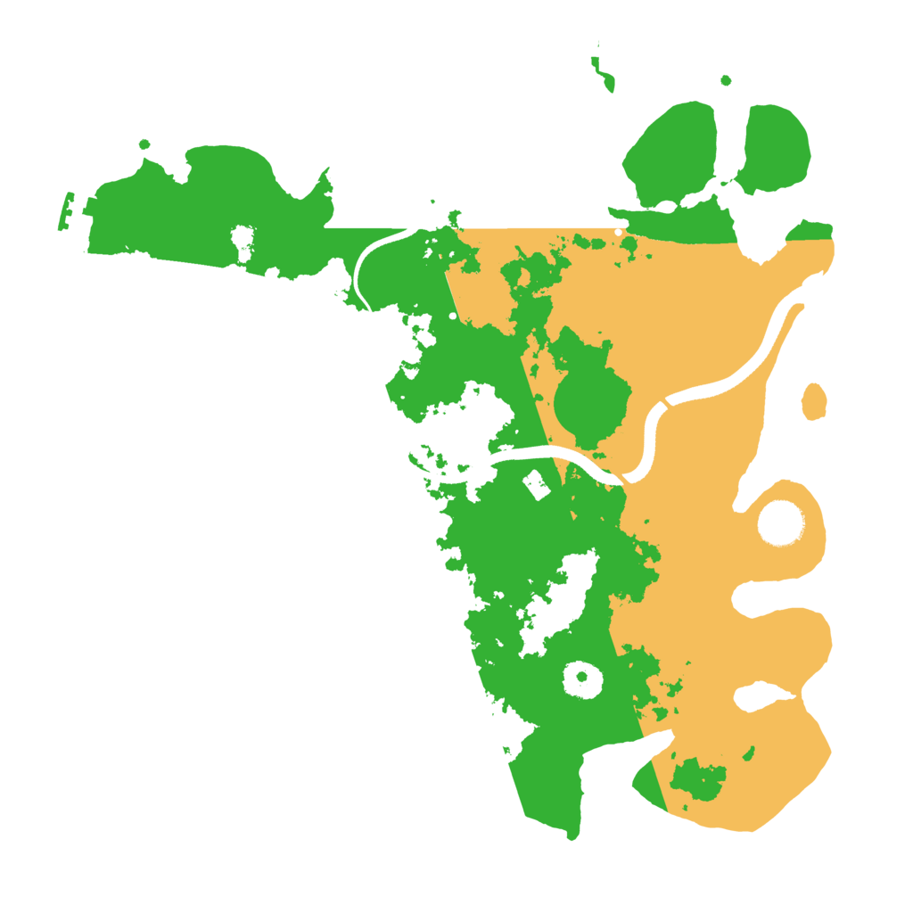 Biome Rust Map: Procedural Map, Size: 3500, Seed: 244055032