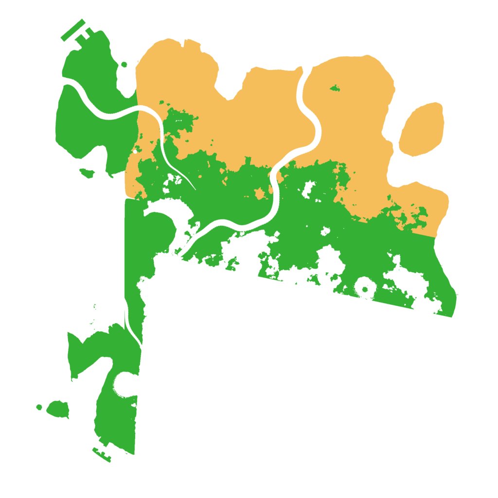 Biome Rust Map: Procedural Map, Size: 3500, Seed: 4391867