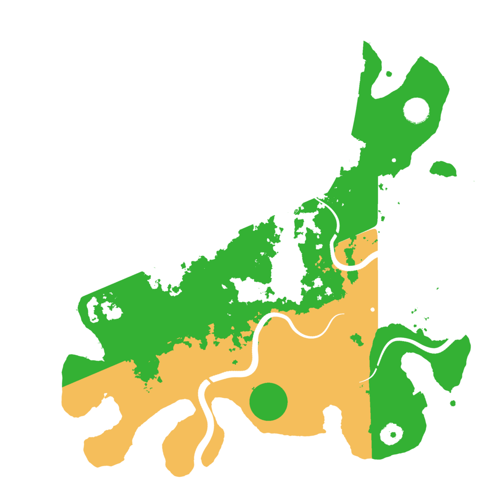 Biome Rust Map: Procedural Map, Size: 3500, Seed: 764051240