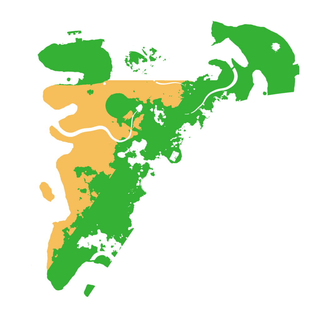Biome Rust Map: Procedural Map, Size: 3500, Seed: 626334148