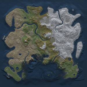 Thumbnail Rust Map: Procedural Map, Size: 4250, Seed: 1611306735, 16 Monuments