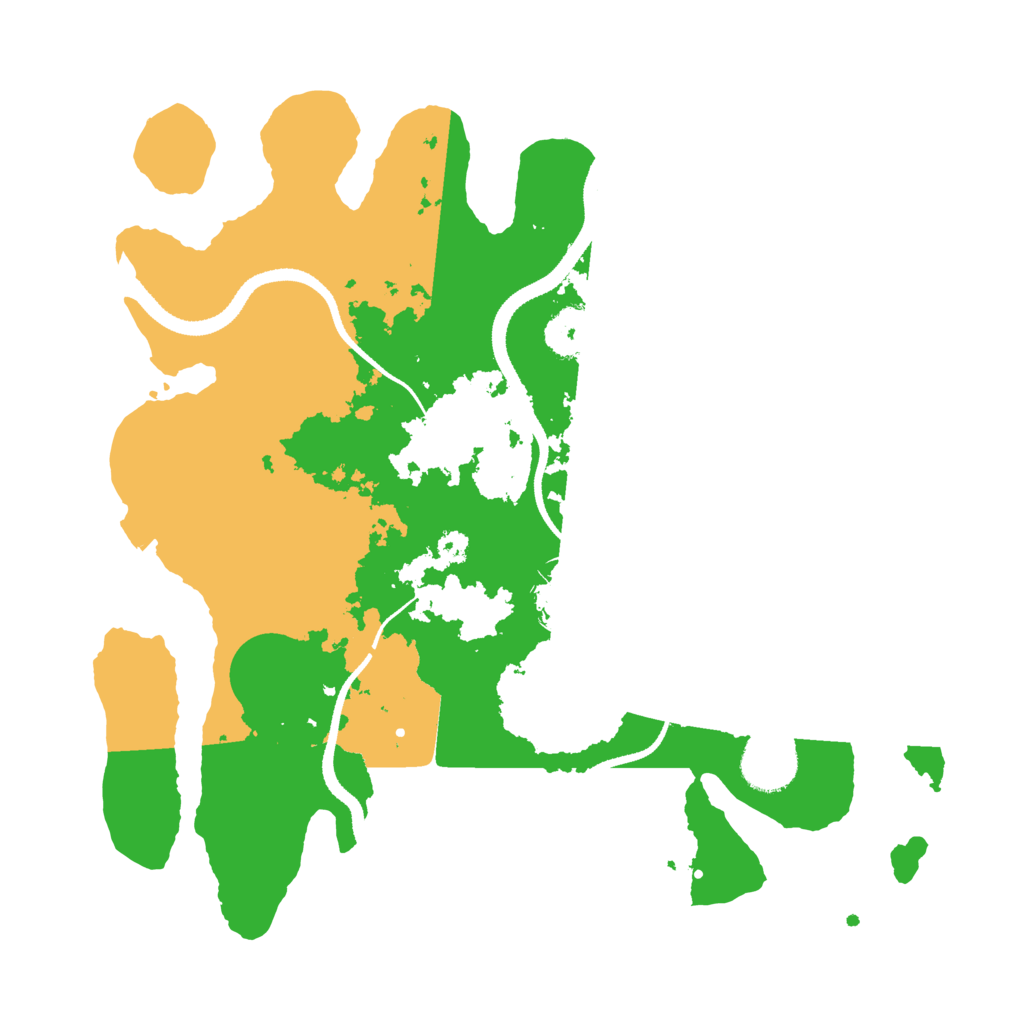 Biome Rust Map: Procedural Map, Size: 3250, Seed: 987456321