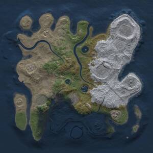 Thumbnail Rust Map: Procedural Map, Size: 3250, Seed: 987456321, 11 Monuments