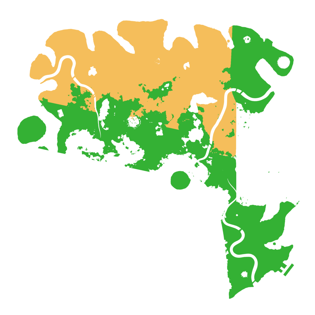 Biome Rust Map: Procedural Map, Size: 4500, Seed: 1551565130