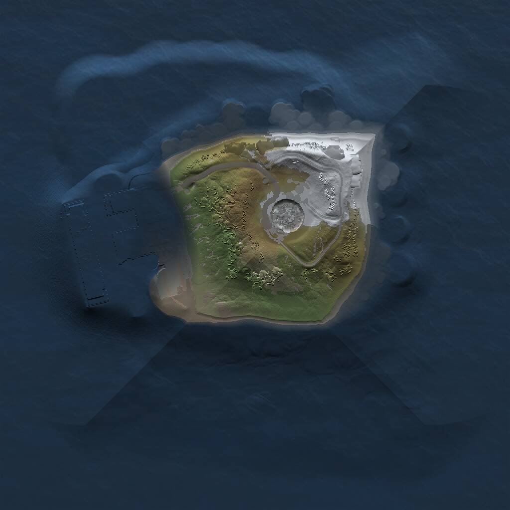 Rust Map: Procedural Map, Size: 1000, Seed: 676622128, 3 Monuments