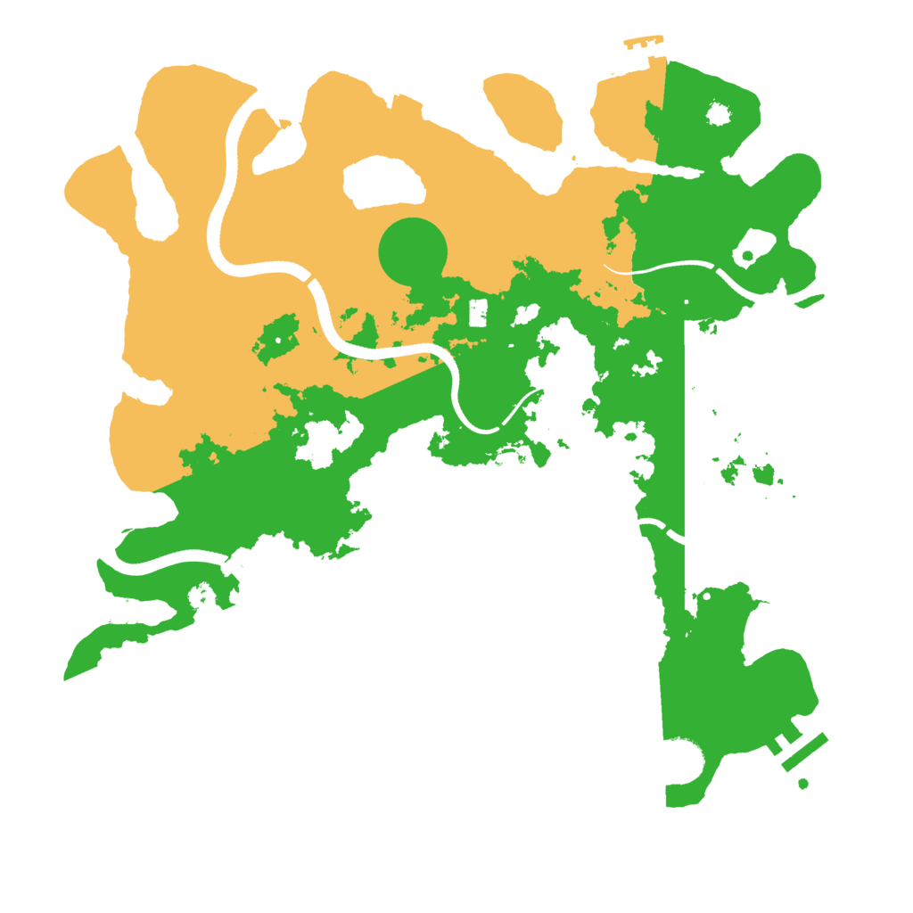 Biome Rust Map: Procedural Map, Size: 3500, Seed: 1746293896