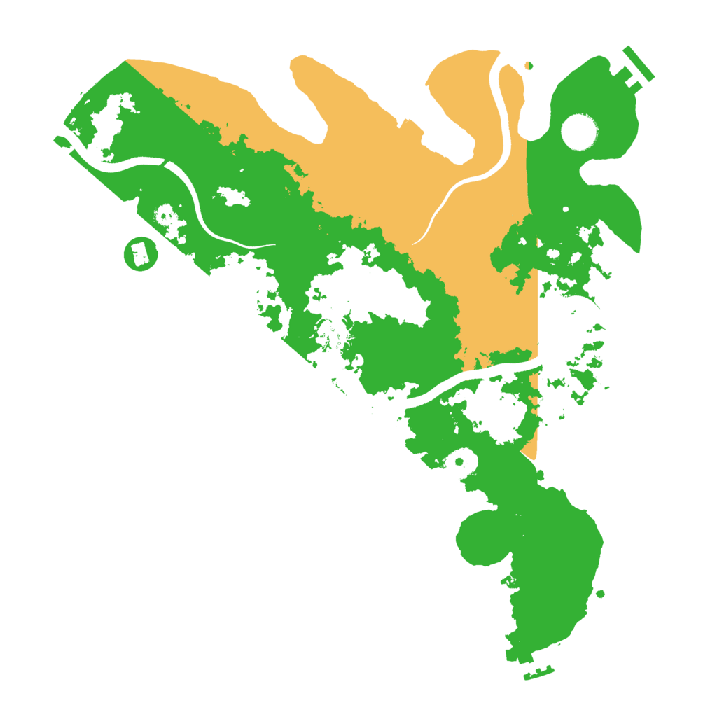 Biome Rust Map: Procedural Map, Size: 3500, Seed: 563405351