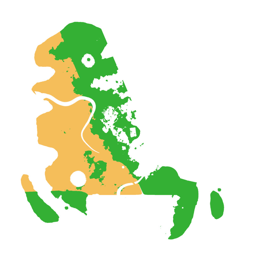 Biome Rust Map: Procedural Map, Size: 3000, Seed: 1674478151