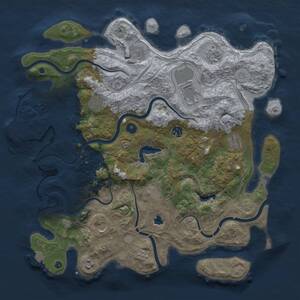 Thumbnail Rust Map: Procedural Map, Size: 4250, Seed: 1447705740, 15 Monuments