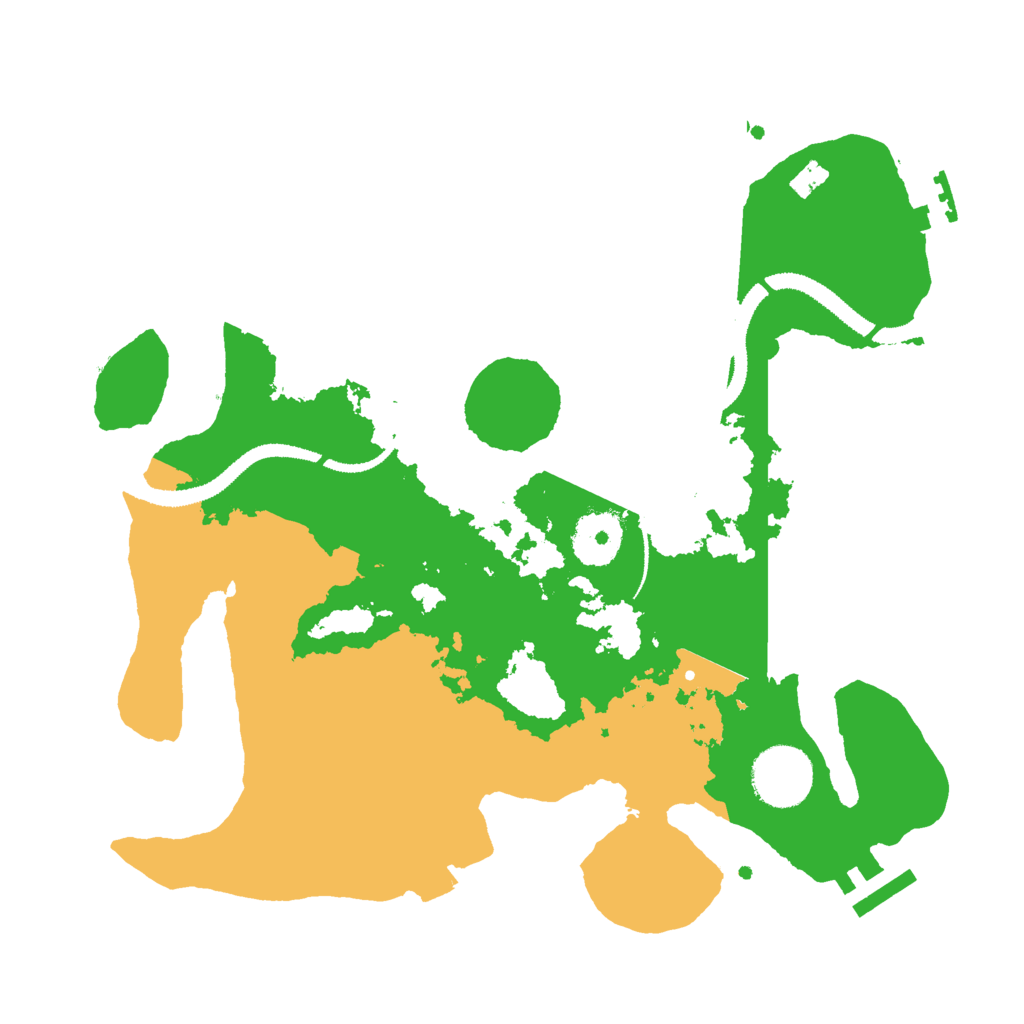 Biome Rust Map: Procedural Map, Size: 3000, Seed: 1378451621