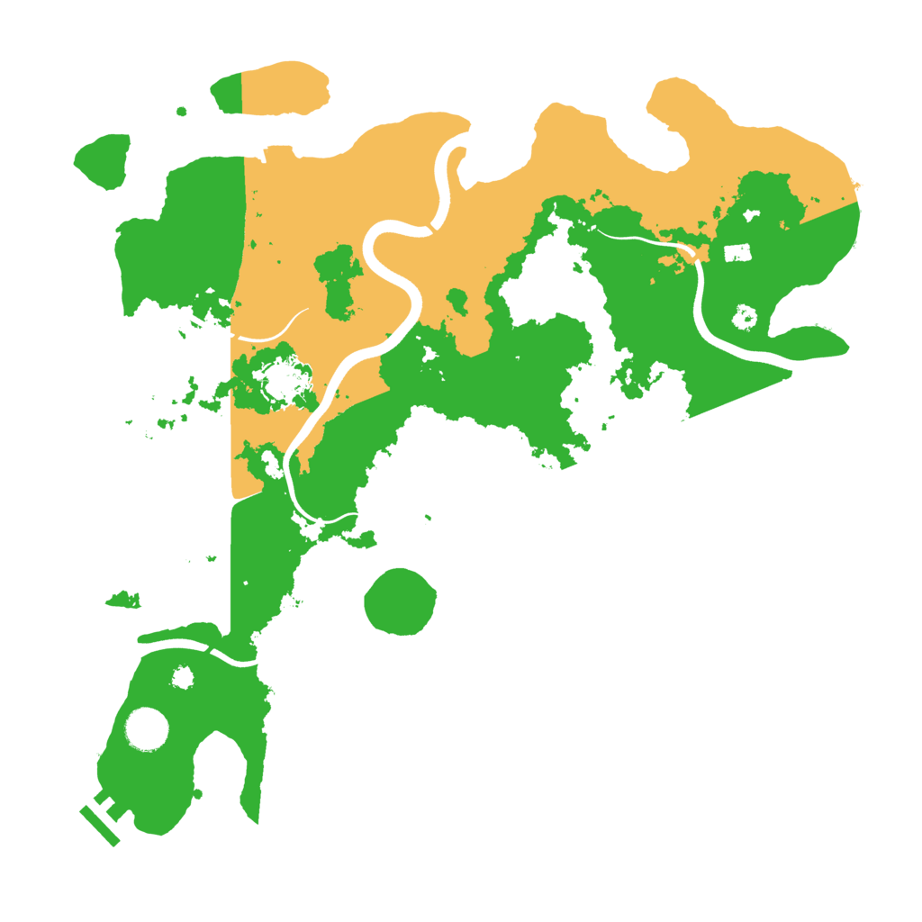Biome Rust Map: Procedural Map, Size: 3750, Seed: 345057