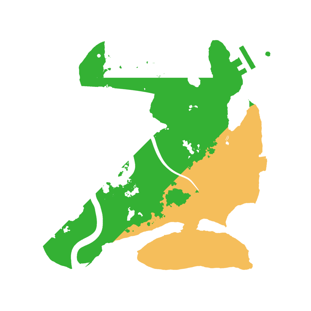Biome Rust Map: Procedural Map, Size: 2500, Seed: 609428280