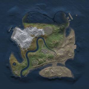Thumbnail Rust Map: Procedural Map, Size: 2500, Seed: 609428280, 8 Monuments