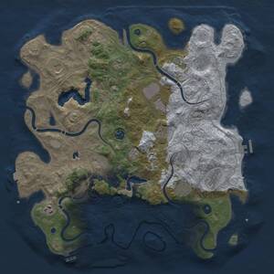 Thumbnail Rust Map: Procedural Map, Size: 4250, Seed: 1341239645, 17 Monuments