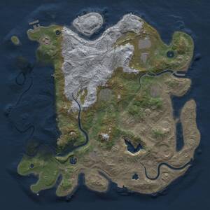 Thumbnail Rust Map: Procedural Map, Size: 4250, Seed: 1190809535, 17 Monuments