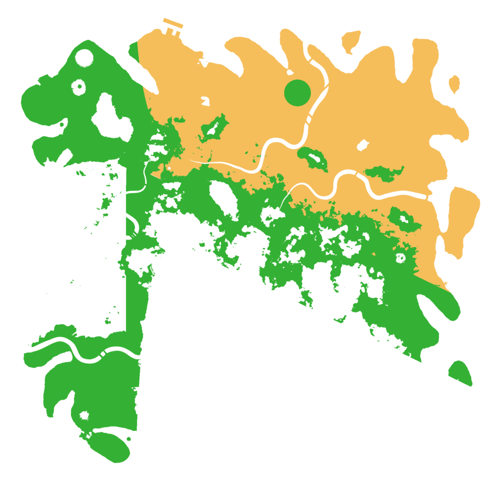 Biome Rust Map: Procedural Map, Size: 5000, Seed: 420831348