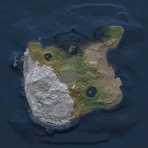 Thumbnail Rust Map: Procedural Map, Size: 2000, Seed: 1185920540, 5 Monuments