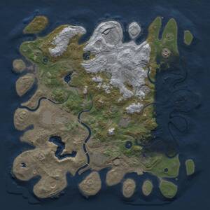Thumbnail Rust Map: Procedural Map, Size: 4250, Seed: 1714034122, 14 Monuments