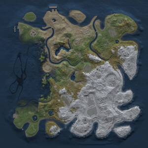 Thumbnail Rust Map: Procedural Map, Size: 4000, Seed: 11567, 14 Monuments