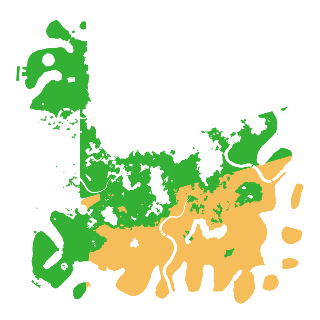 Biome Rust Map: Procedural Map, Size: 4500, Seed: 593840948