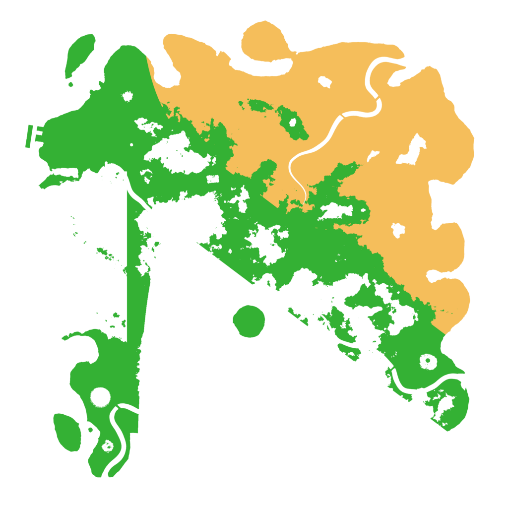 Biome Rust Map: Procedural Map, Size: 4500, Seed: 334587375
