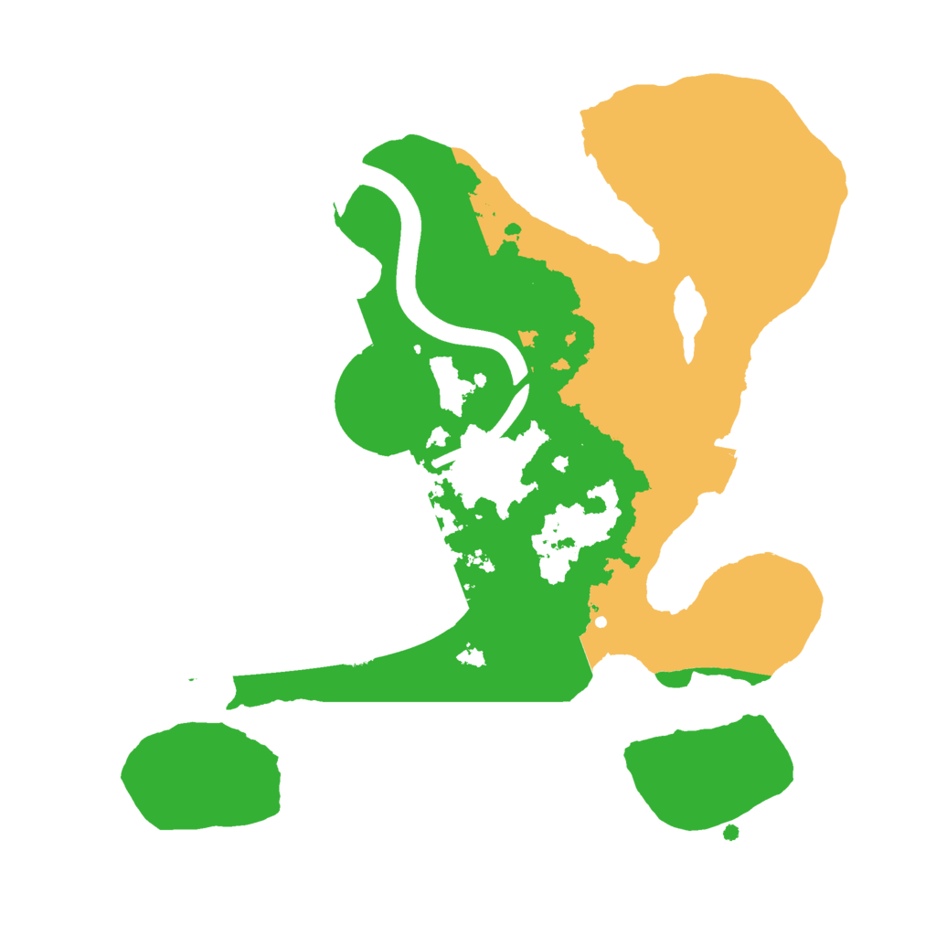 Biome Rust Map: Procedural Map, Size: 2350, Seed: 558991662