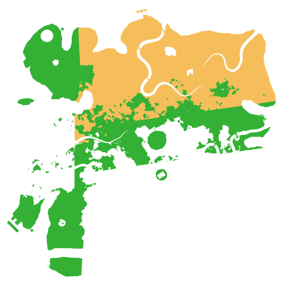 Biome Rust Map: Procedural Map, Size: 4250, Seed: 1133337543