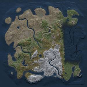 Thumbnail Rust Map: Procedural Map, Size: 4250, Seed: 51472026, 16 Monuments