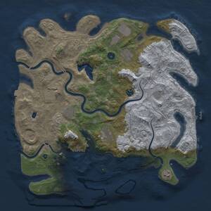 Thumbnail Rust Map: Procedural Map, Size: 4250, Seed: 1826250230, 17 Monuments