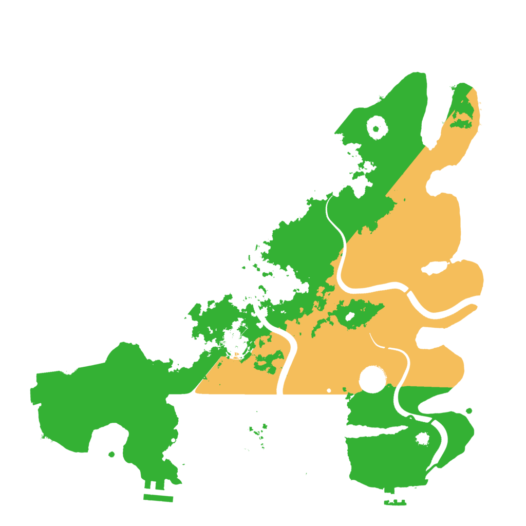 Biome Rust Map: Procedural Map, Size: 3600, Seed: 2000406778