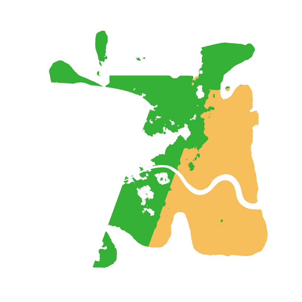 Biome Rust Map: Procedural Map, Size: 2500, Seed: 1789837882