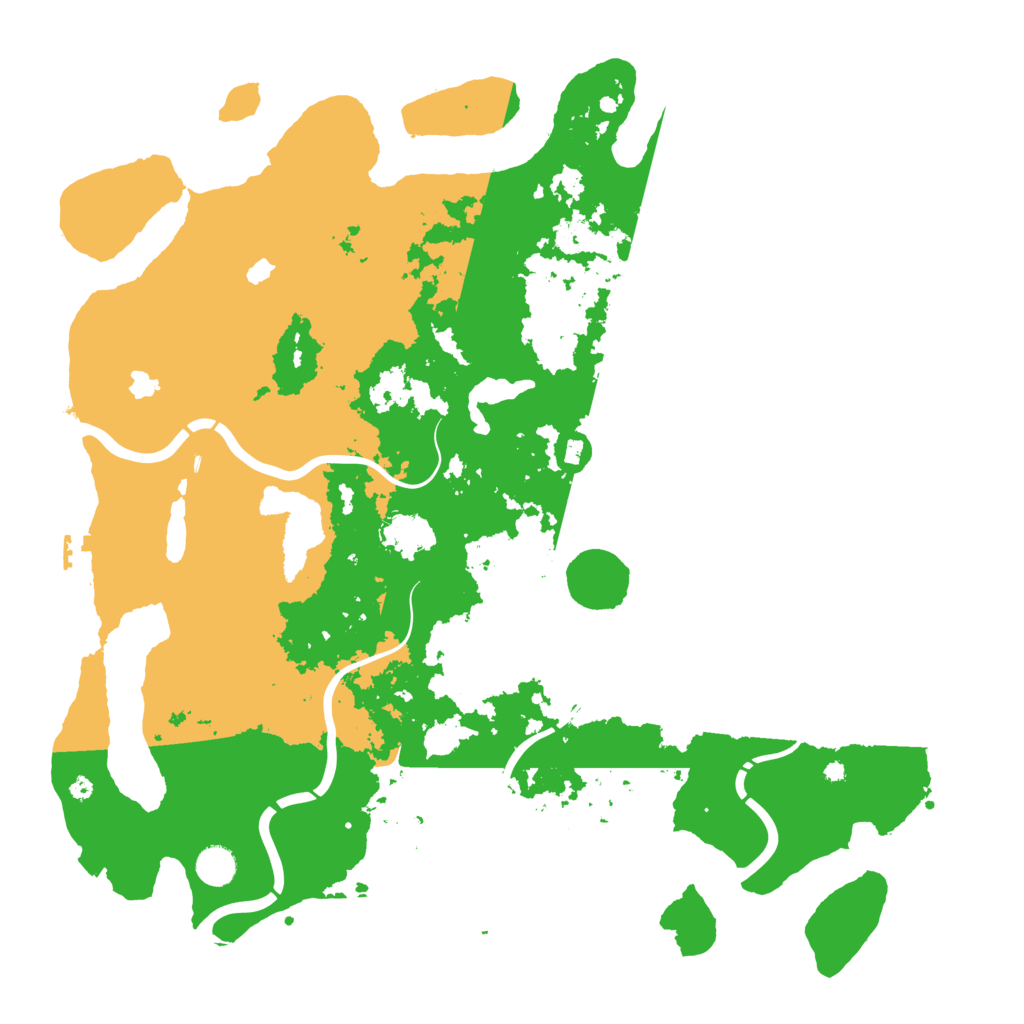 Biome Rust Map: Procedural Map, Size: 4500, Seed: 117055553