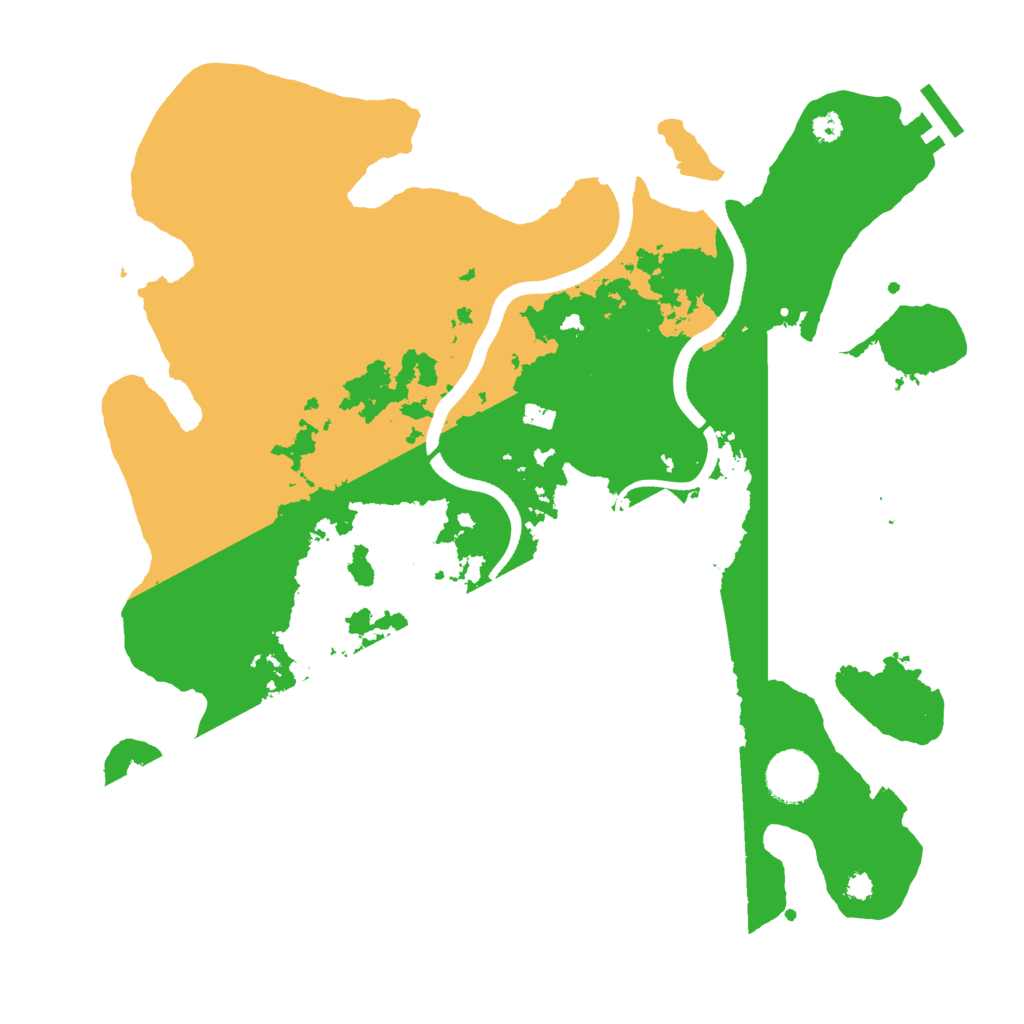 Biome Rust Map: Procedural Map, Size: 3500, Seed: 3427250