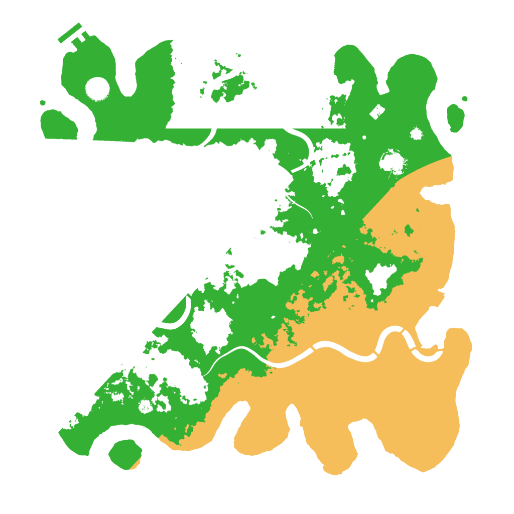 Biome Rust Map: Procedural Map, Size: 3800, Seed: 305688838