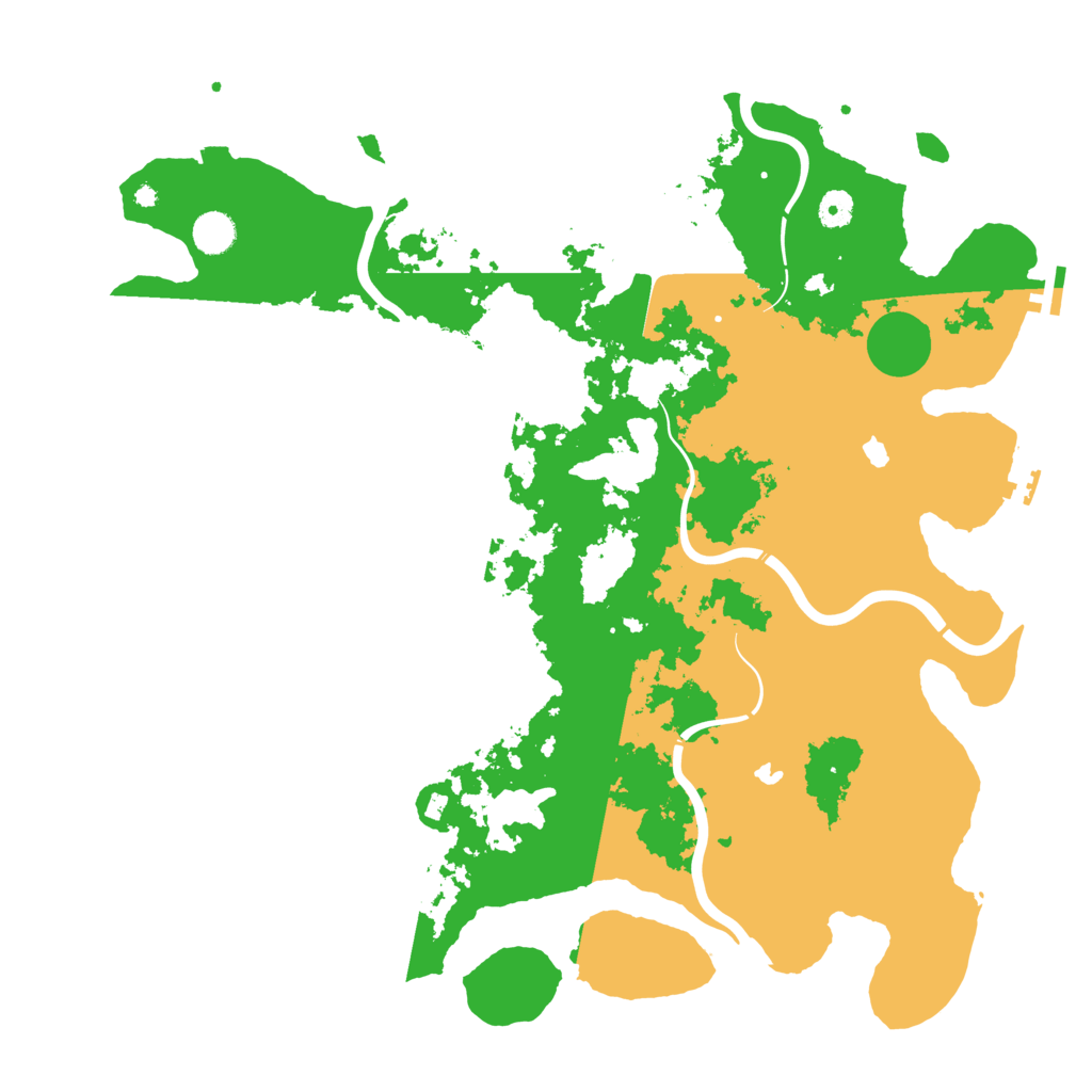Biome Rust Map: Procedural Map, Size: 4500, Seed: 1989308833