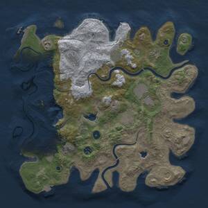 Thumbnail Rust Map: Procedural Map, Size: 4000, Seed: 2137135940, 15 Monuments