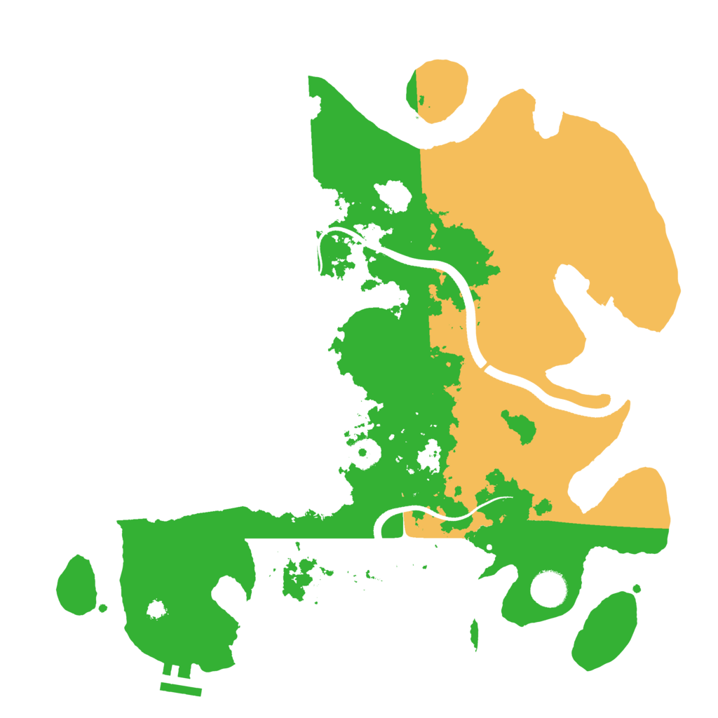 Biome Rust Map: Procedural Map, Size: 3500, Seed: 1614582794