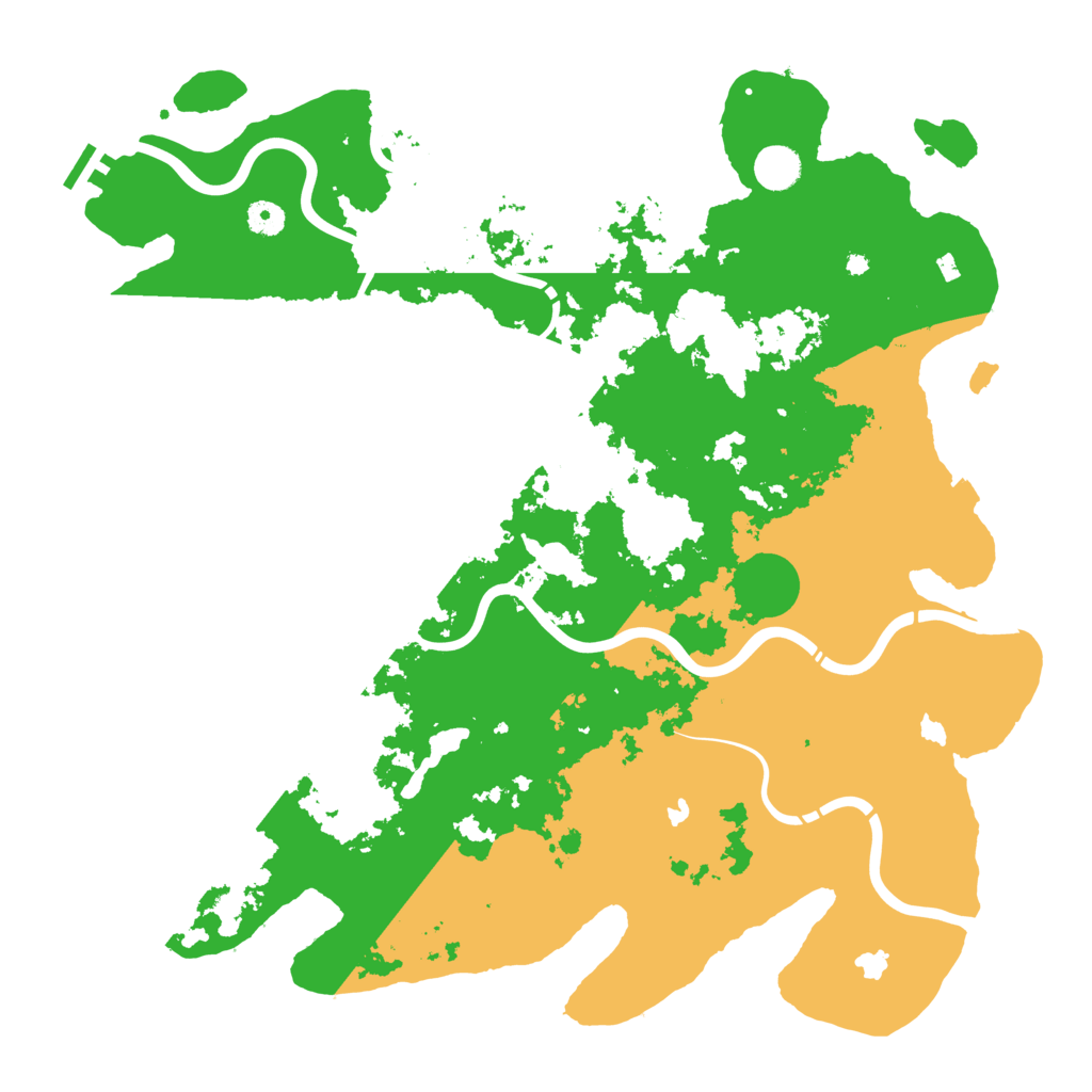 Biome Rust Map: Procedural Map, Size: 4500, Seed: 1609441304