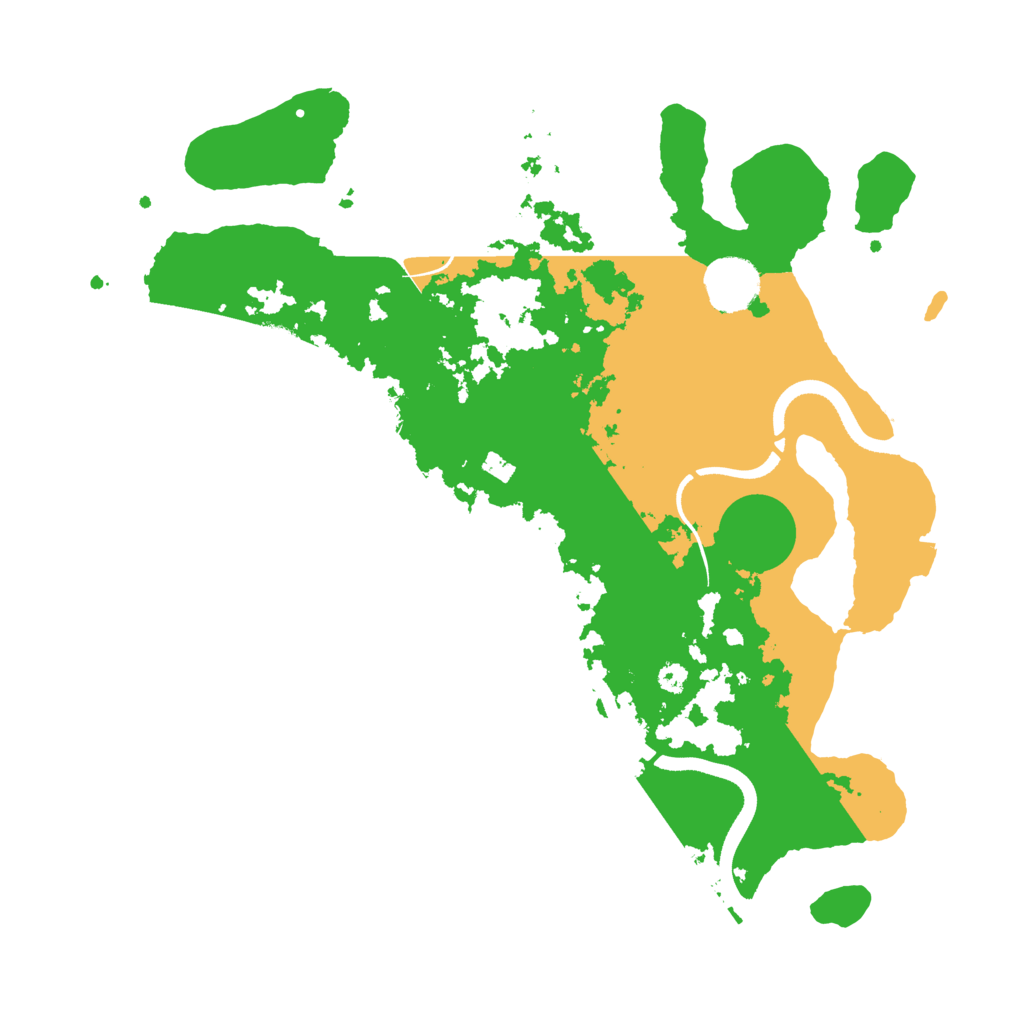 Biome Rust Map: Procedural Map, Size: 3500, Seed: 670385420