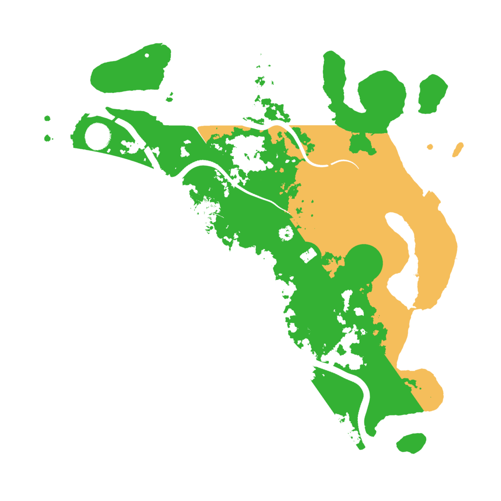 Biome Rust Map: Procedural Map, Size: 3500, Seed: 670385420