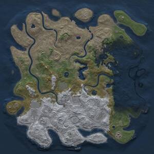 Thumbnail Rust Map: Procedural Map, Size: 4500, Seed: 1625188787, 16 Monuments