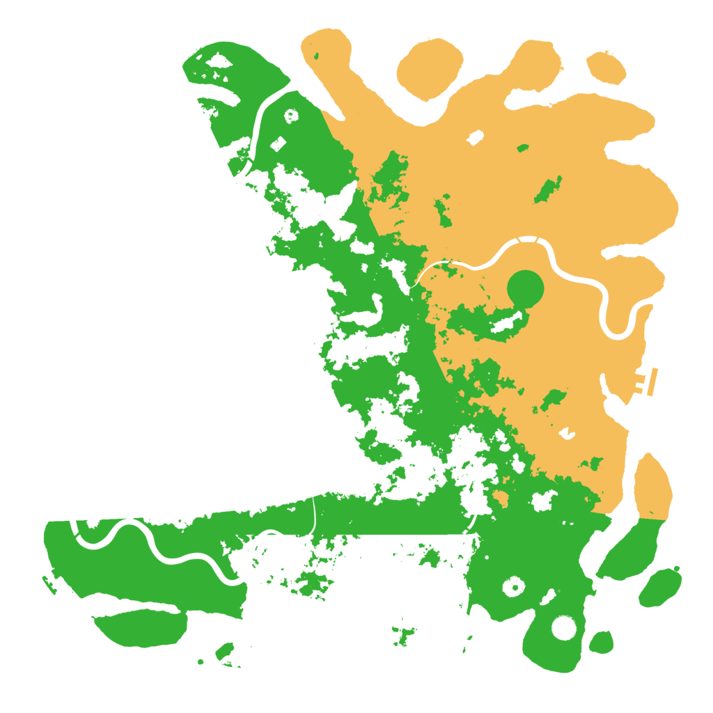 Biome Rust Map: Procedural Map, Size: 5100, Seed: 82154