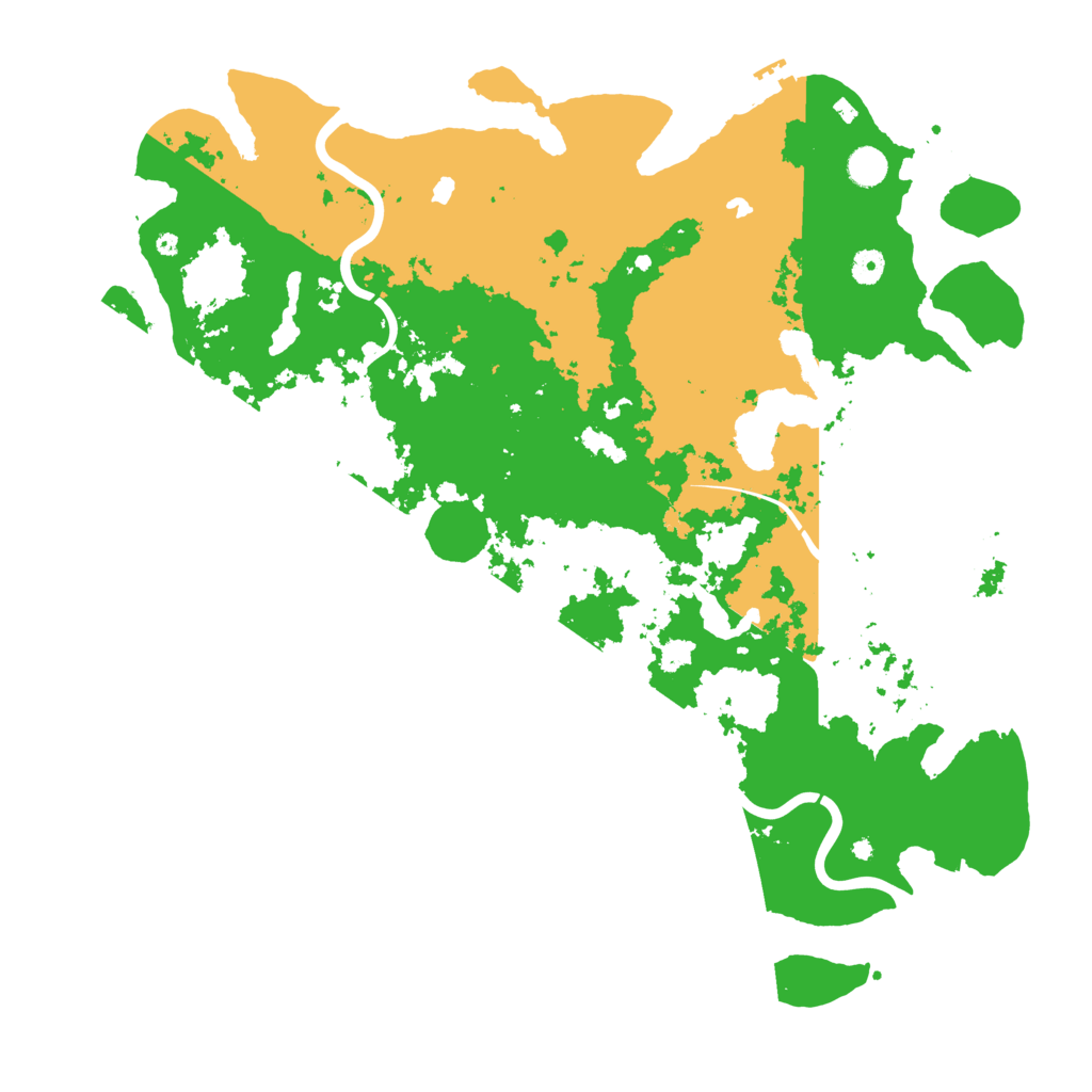 Biome Rust Map: Procedural Map, Size: 4800, Seed: 551121001