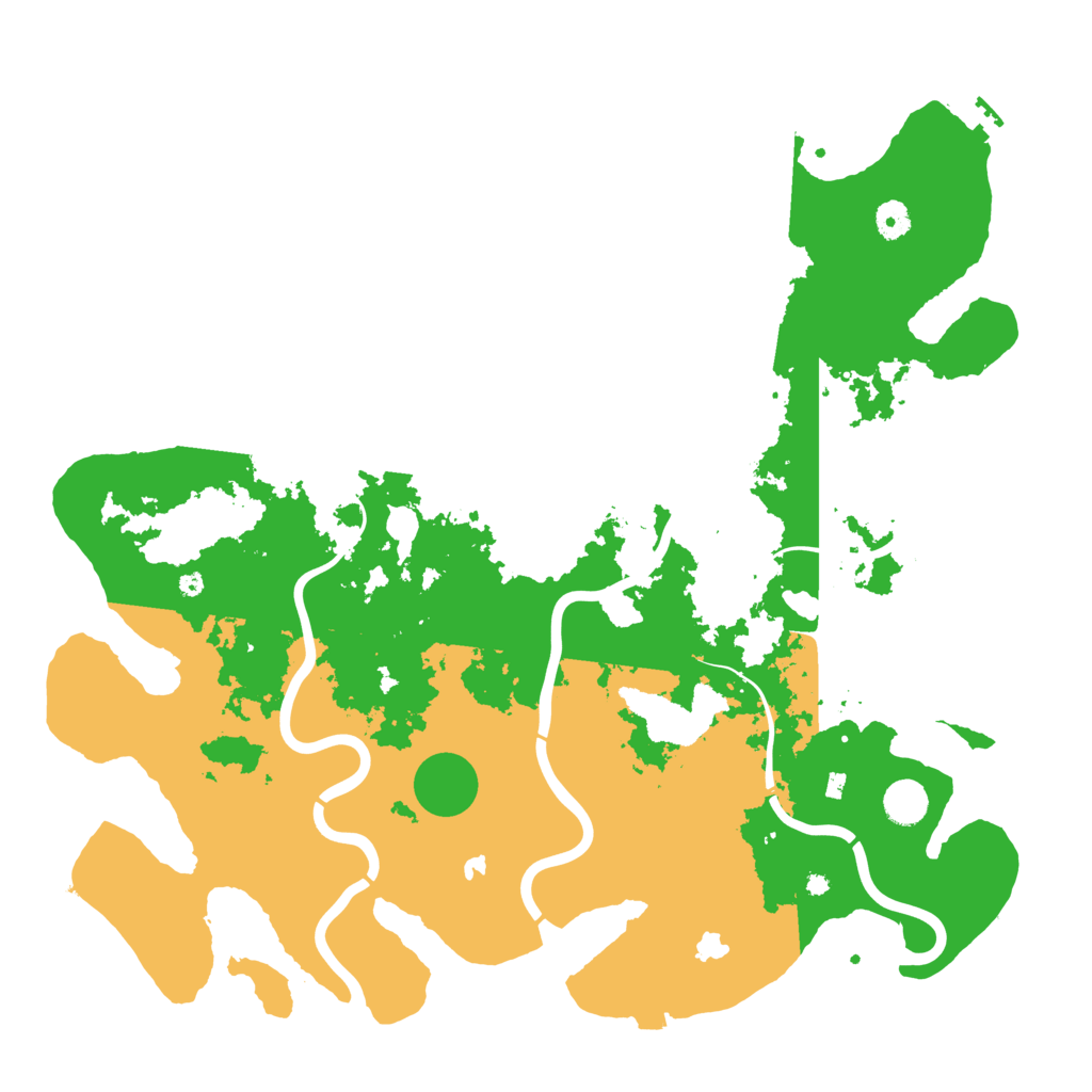 Biome Rust Map: Procedural Map, Size: 4500, Seed: 764231670