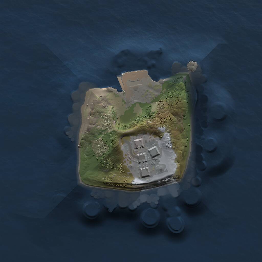 Rust Map: Procedural Map, Size: 1000, Seed: 170342668, 2 Monuments