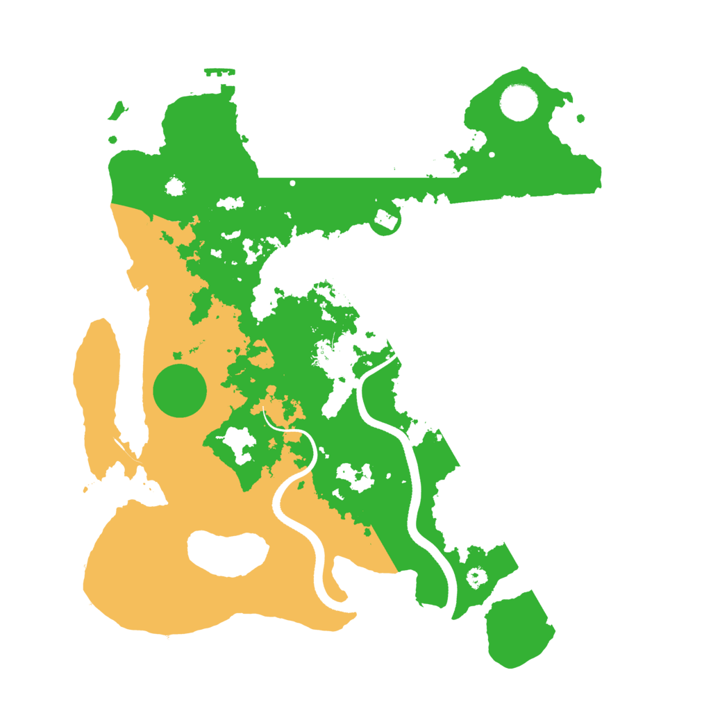 Biome Rust Map: Procedural Map, Size: 3500, Seed: 4838282