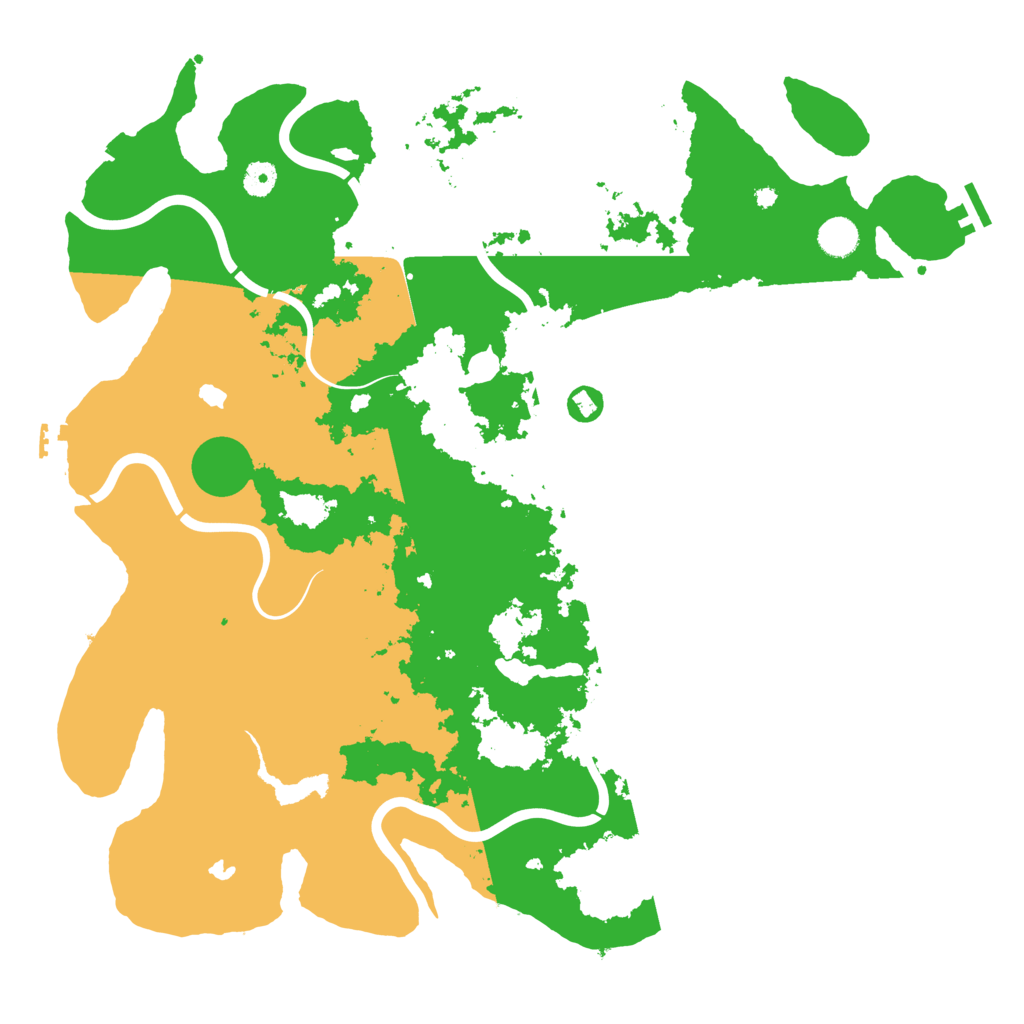 Biome Rust Map: Procedural Map, Size: 4500, Seed: 934412110
