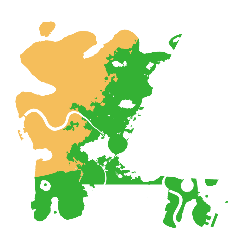 Biome Rust Map: Procedural Map, Size: 3500, Seed: 218207739